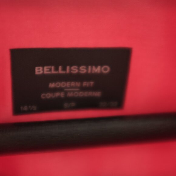 Bellissimo modern fit cotton blend Sateen shirt size S - Picture 3 of 10